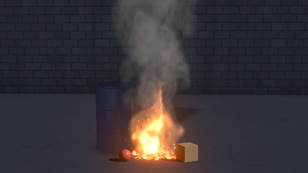 CG objects in the footage