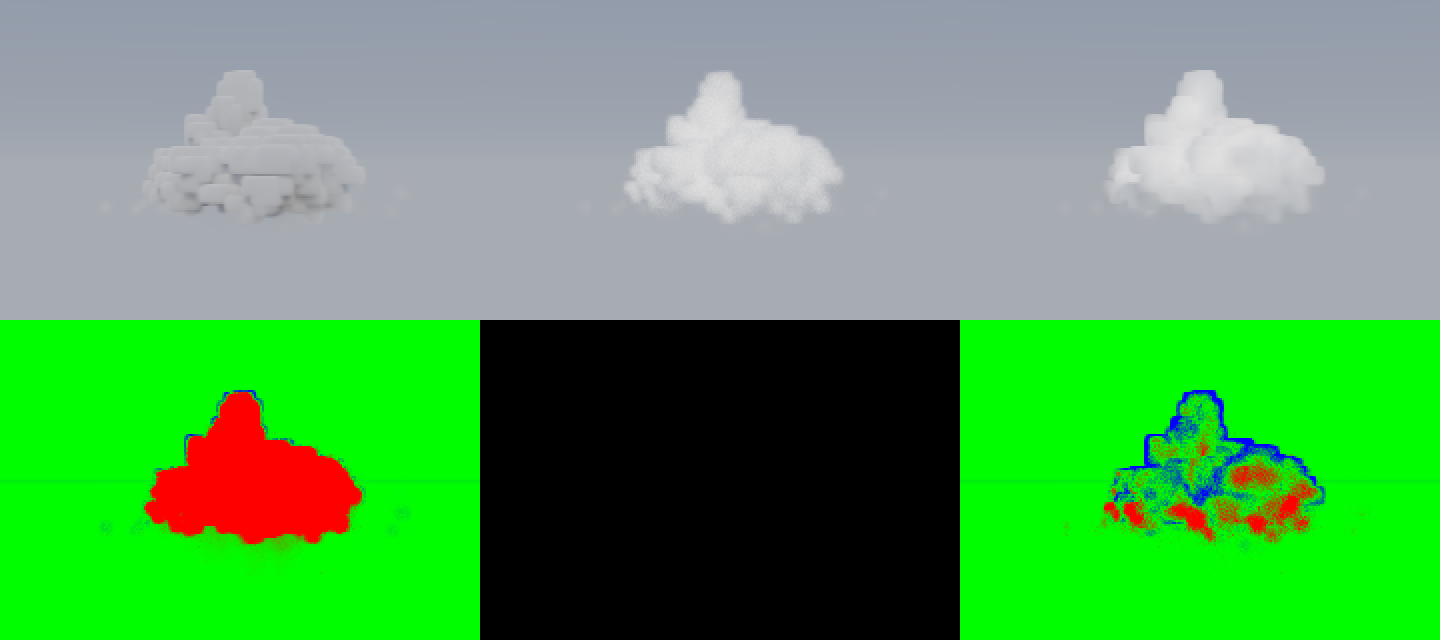 Lume's cloud against Mitsuba
