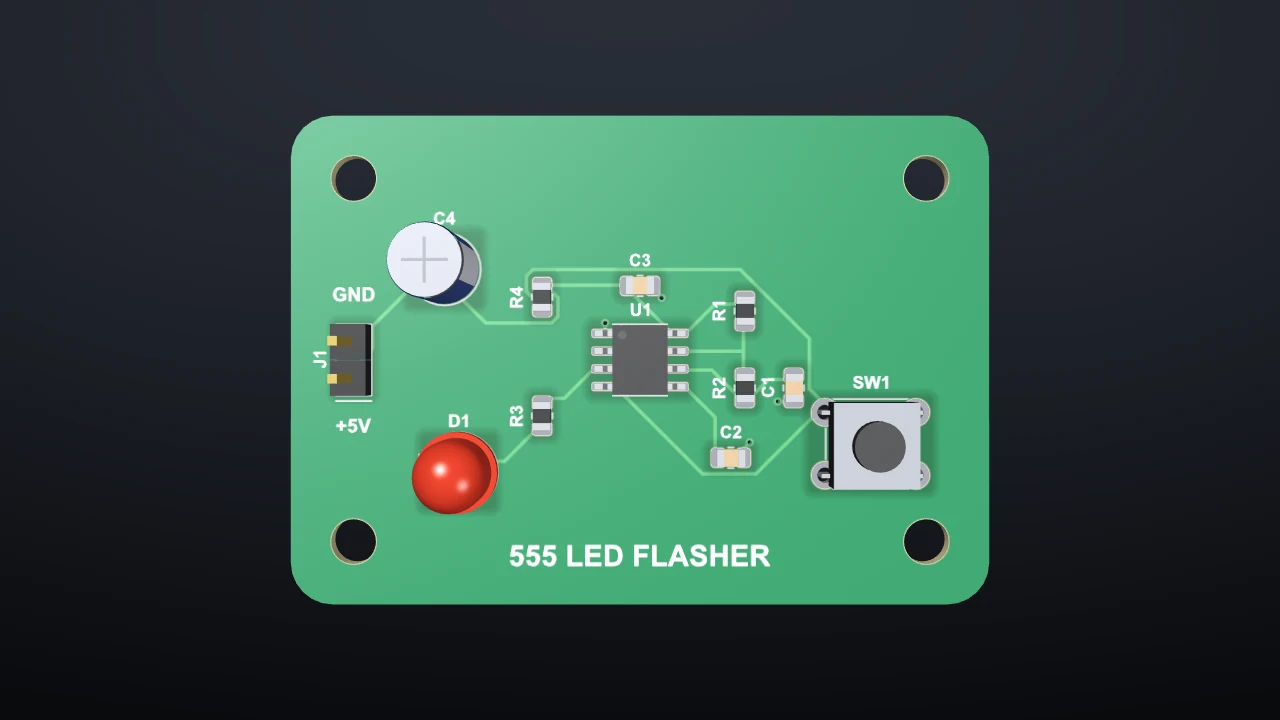 The 555 board from the top